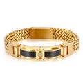 Men's Luxury Bracelet Diamond Accents, Stainless Steel Bracelet | KB116148-KHY