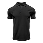 Men's Slim-Fit Stretch Jacquard Polo Shirt – 2025 Spring/Summer Casual Top | YHZH-17
