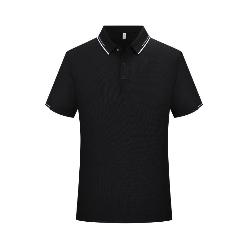 Men’s Antibacterial Ice Silk Polo Shirt | Breathable Wrinkle-Resistant Summer Business Casual Tee | L11-50326