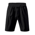 Men's Lightweight Linen-Blend Beach Shorts - Relaxed Fit 5-Inch Casual Shorts | WW-2