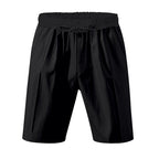 Men's Lightweight Linen-Blend Beach Shorts - Relaxed Fit 5-Inch Casual Shorts | WW-2