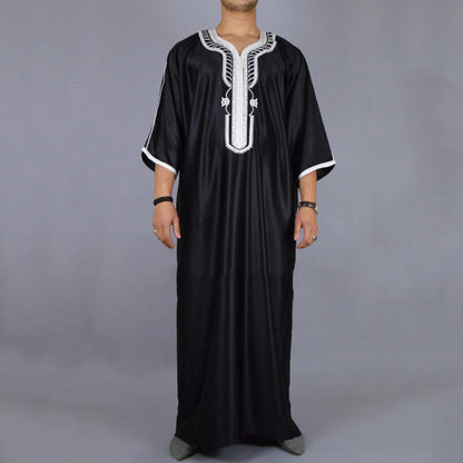 Loose-Fit Muslim Robe Modest and Comfortable Traditional Wear for Men | 1138242