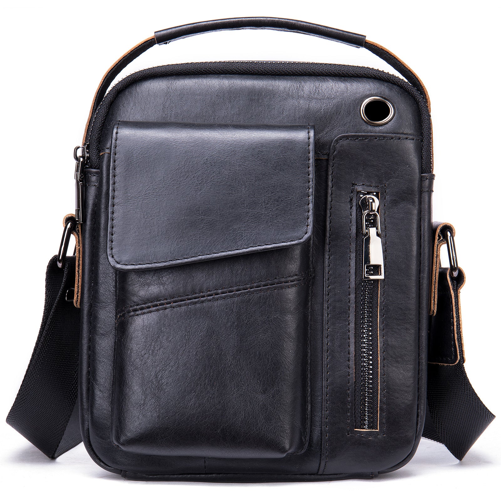 Men's Business Leather Shoulder Bag Stylish & Practical for Work and Travel | 7512