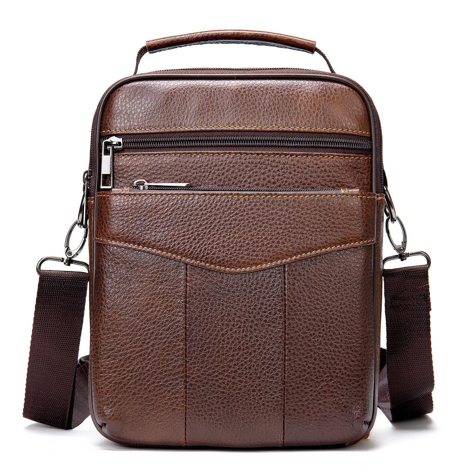 Premium Business Leather Shoulder Bag for Men Stylish & Durable for Work & Travel | 7456