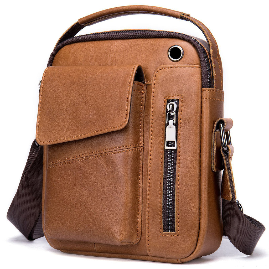 Men's Business Leather Shoulder Bag Stylish & Practical for Work and Travel | 7512
