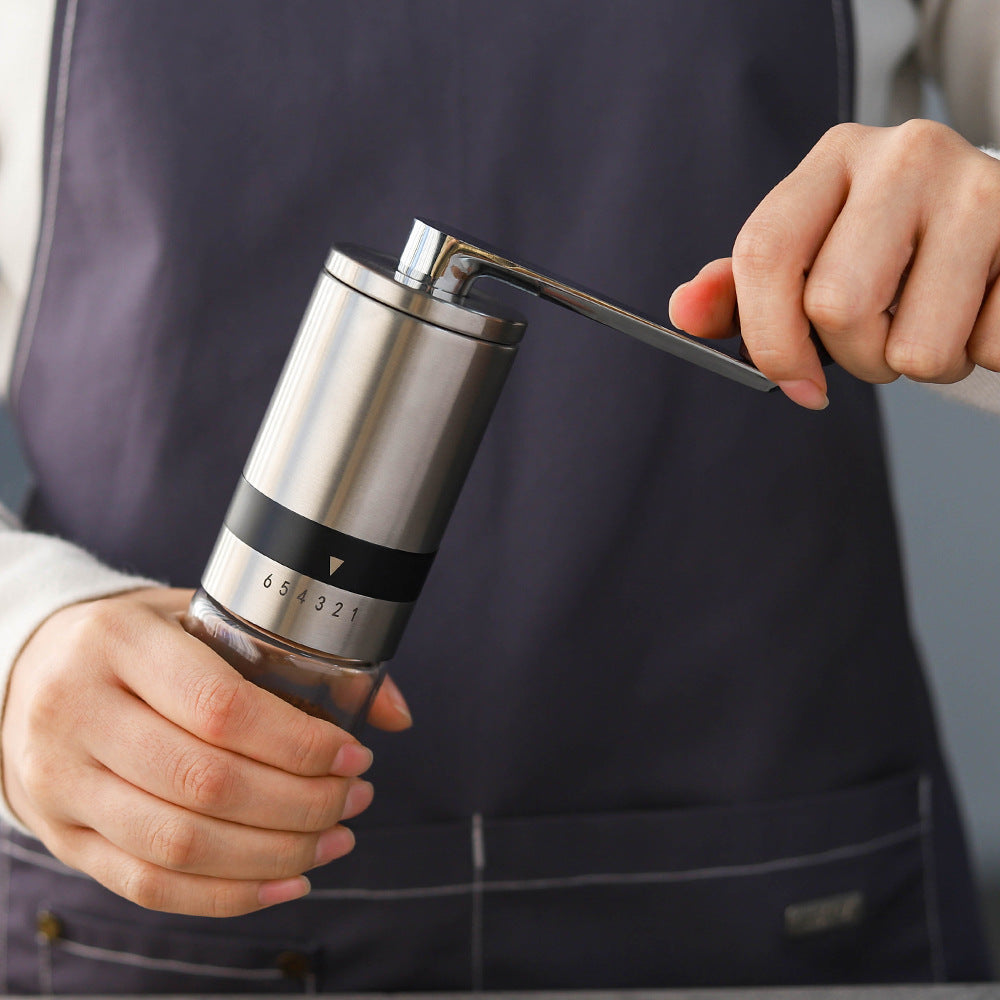 Portable Manual Coffee Grinder – Stainless Steel Hand-Crank Coffee Mill with Ceramic Burr for Home & Outdoor Brewing | 1070165