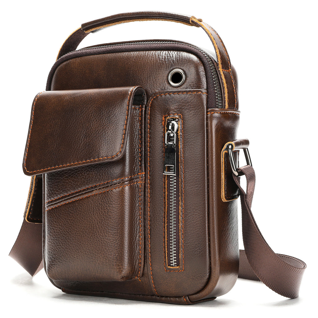 Men's Business Leather Shoulder Bag Stylish & Practical for Work and Travel | 7512