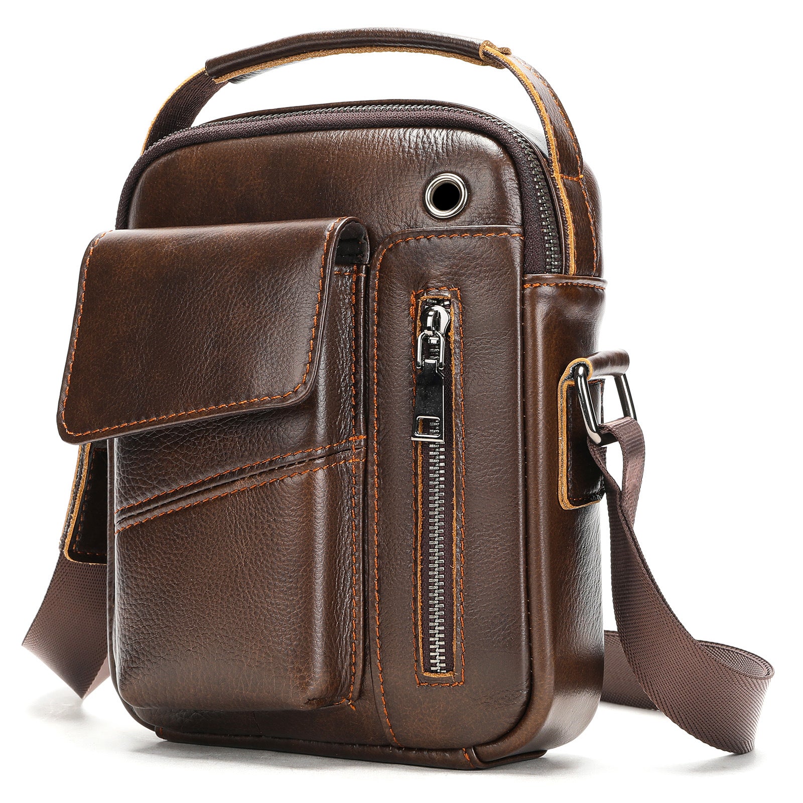 Men's Business Leather Shoulder Bag Stylish & Practical for Work and Travel | 7512