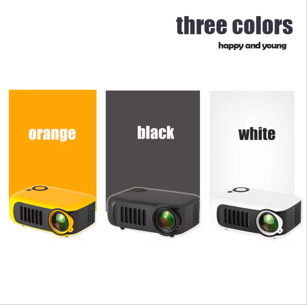 TRANSJEE Mini Projector – Portable Smart LED Home Cinema, Pocket-Sized Mobile Screen, LED Projector for Movies & Gaming | A2000