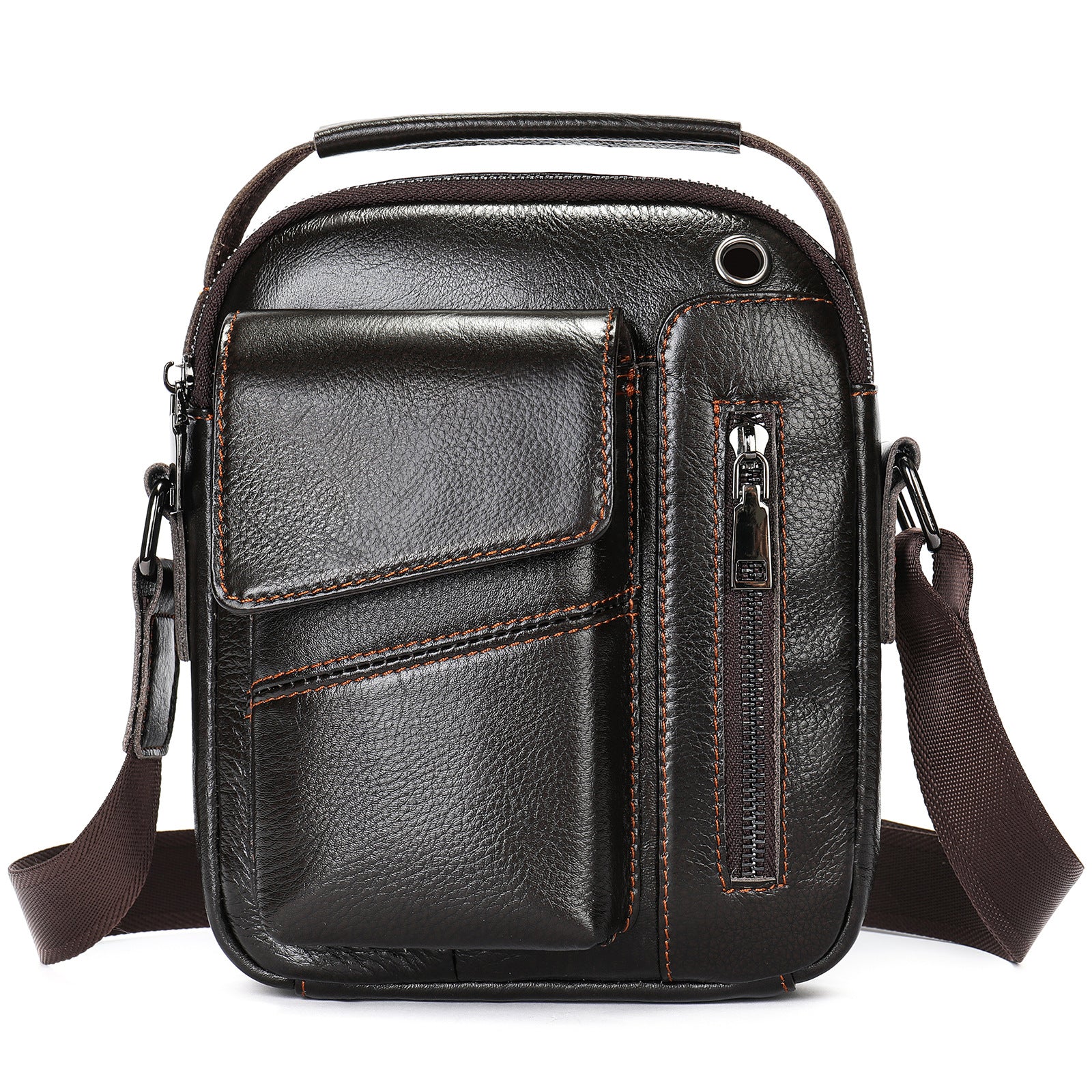 Men's Business Leather Shoulder Bag Stylish & Practical for Work and Travel | 7512