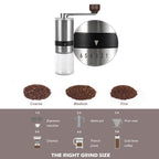 Portable Manual Coffee Grinder – Stainless Steel Hand-Crank Coffee Mill with Ceramic Burr for Home & Outdoor Brewing | 1070165