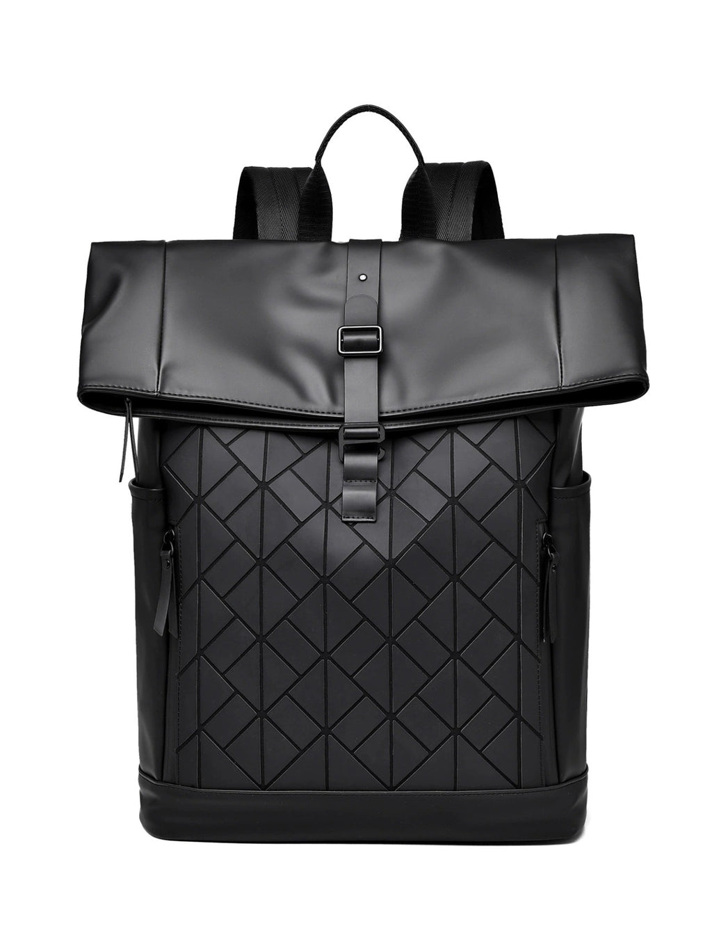 OMASKA Reflective Geometric Backpack – Waterproof, Trendy 14” Laptop Bag | 8605