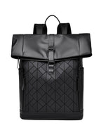 OMASKA Reflective Geometric Backpack – Waterproof, Trendy 14” Laptop Bag | 8605