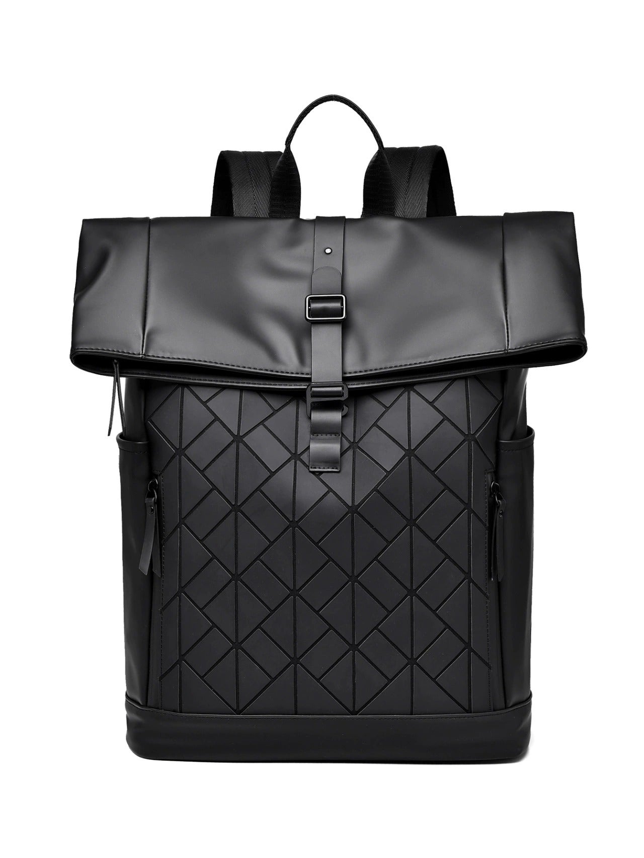 OMASKA Reflective Geometric Backpack – Waterproof, Trendy 14” Laptop Bag | 8605