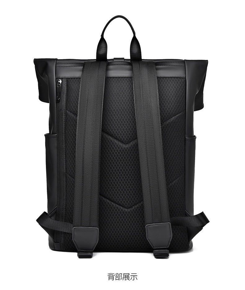 OMASKA Reflective Geometric Backpack – Waterproof, Trendy 14” Laptop Bag | 8605