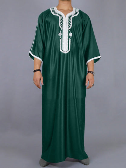 Loose-Fit Muslim Robe Modest and Comfortable Traditional Wear for Men | 1138242