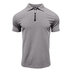 Men's Slim-Fit Stretch Jacquard Polo Shirt – 2025 Spring/Summer Casual Top | YHZH-17