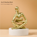 Book Reader Tabletop Sculpture Modern Decorative Ornament for Stylish Home Décor | BY230613