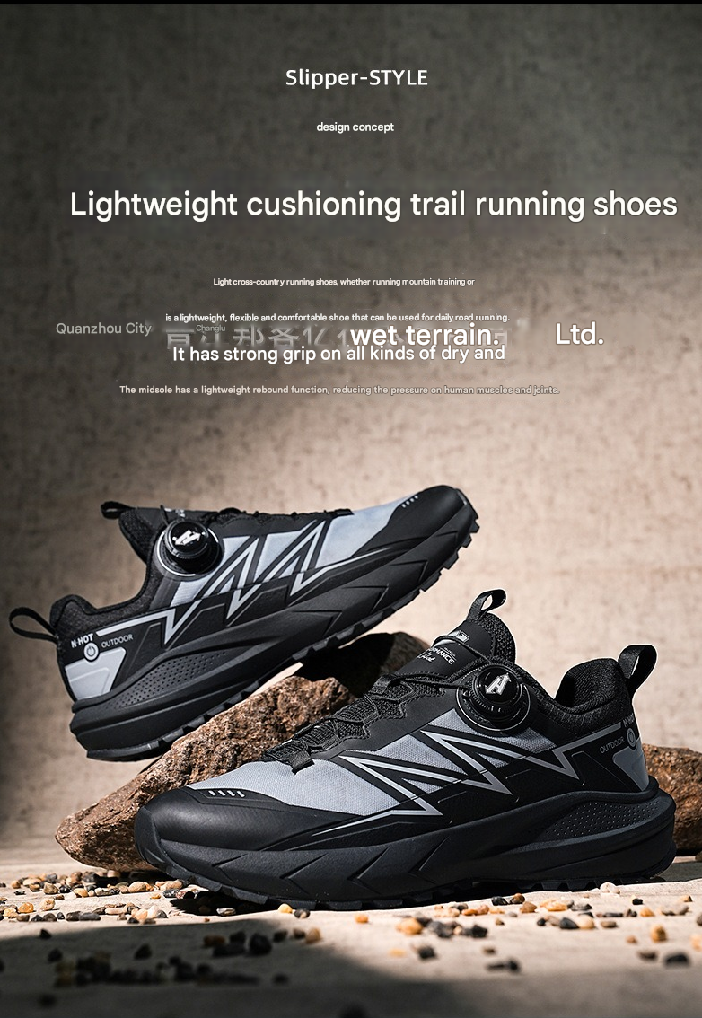 Men's Trendy Outdoor Mesh Running & Hiking Shoes Breathable Off-Road Sports Sneakers | A373