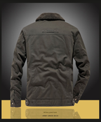 Men's Winter Faux Fur Lining Cotton Coat Casual Military Jacket | 3166