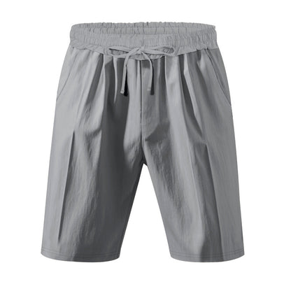 Men's Lightweight Linen-Blend Beach Shorts - Relaxed Fit 5-Inch Casual Shorts | WW-2