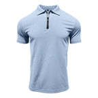 Men's Slim-Fit Stretch Jacquard Polo Shirt – 2025 Spring/Summer Casual Top | YHZH-17