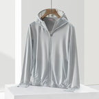 UPF 50+ Ice Silk Sun Protection Jacket | Quick-Dry Lightweight Cooling Hooded Windbreaker | L-911
