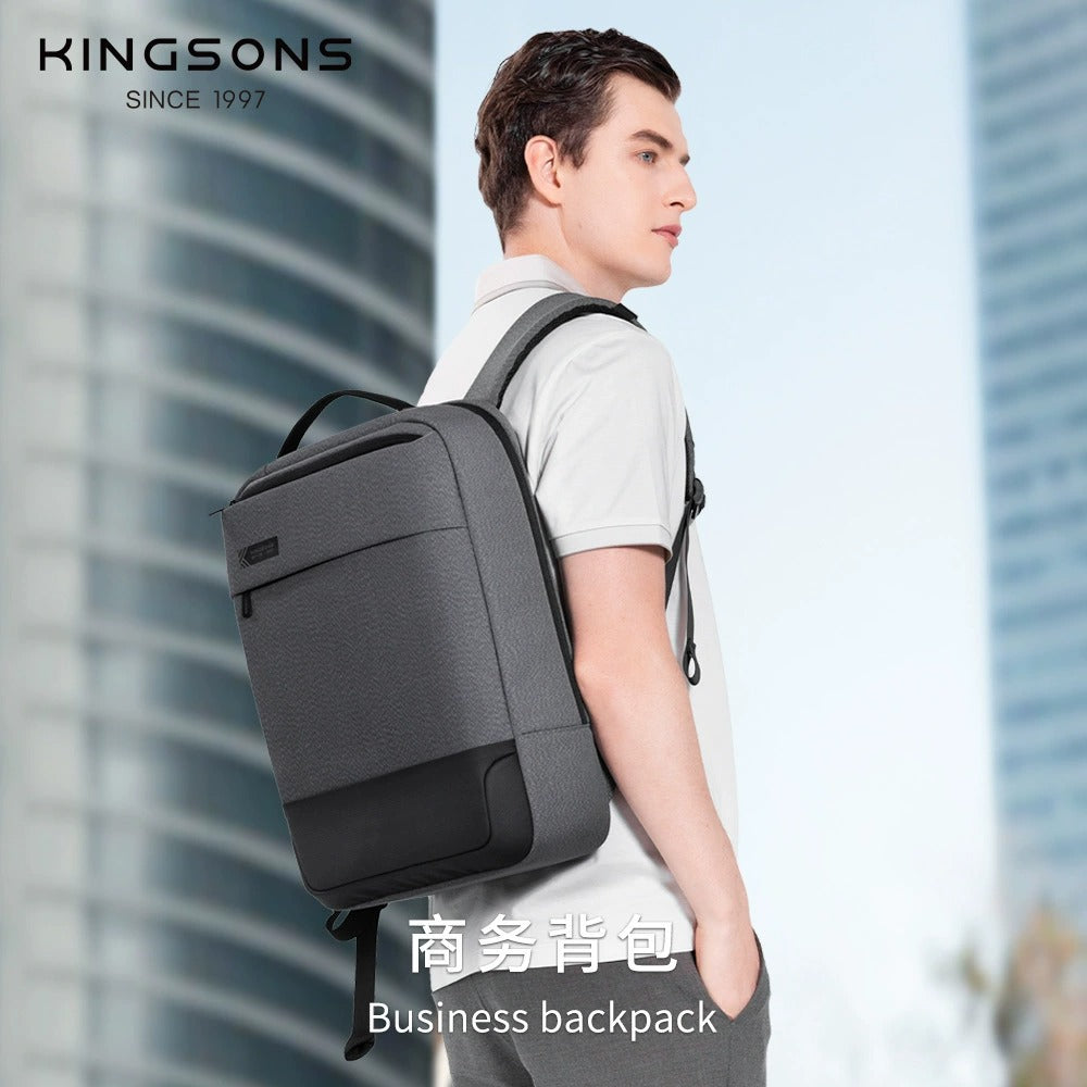 Kingsons Lightweight Laptop Backpack 15.6” Slim Waterproof Business & Student Bag | 24021