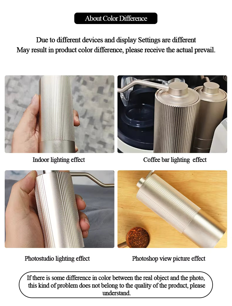 Premium Manual Coffee Bean Grinder – Large 30g Burr Mill, Precision Hand Crank for Espresso & Pour Over | UK Edition | NS1