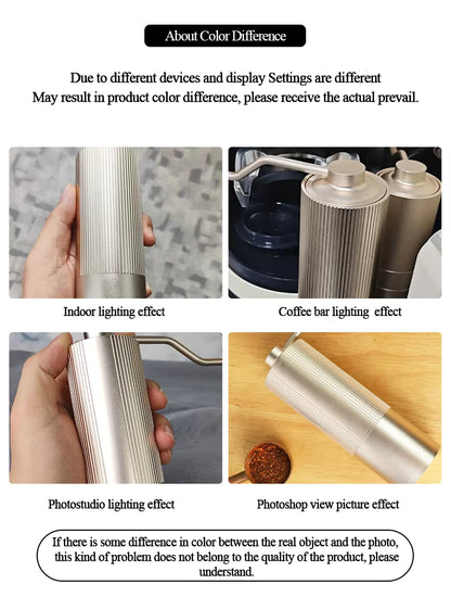 Premium Manual Coffee Grinder – Large 30g Burr Mill, Precision Hand Crank for Espresso & Pour Over UK | NS1