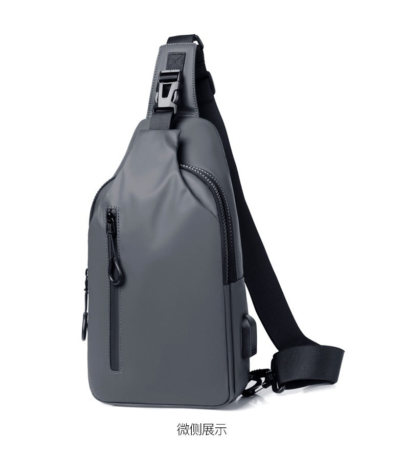 OMASKA Men’s Crossbody Sling – Lightweight Oxford Chest Bag | 0126