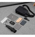 OMASKA Men’s Crossbody Sling – Lightweight Oxford Chest Bag | 0126