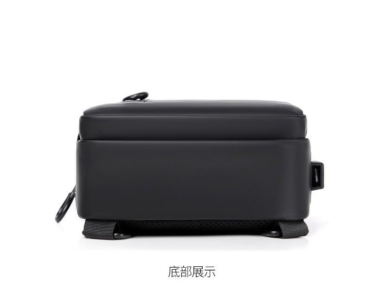 OMASKA Men’s Crossbody Sling – Lightweight Oxford Chest Bag | 0126