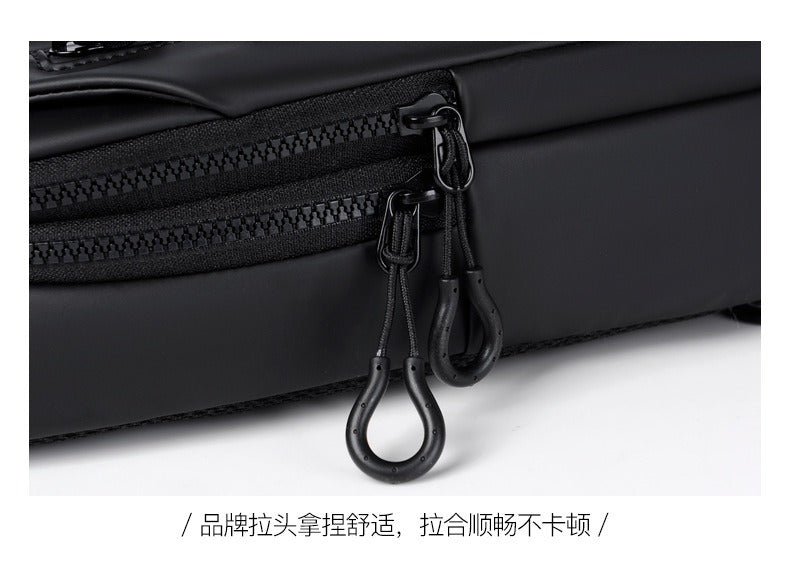 OMASKA Men’s Crossbody Sling – Lightweight Oxford Chest Bag | 0126