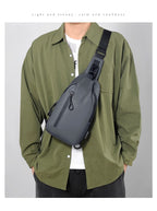 OMASKA Men’s Crossbody Sling – Lightweight Oxford Chest Bag | 0126