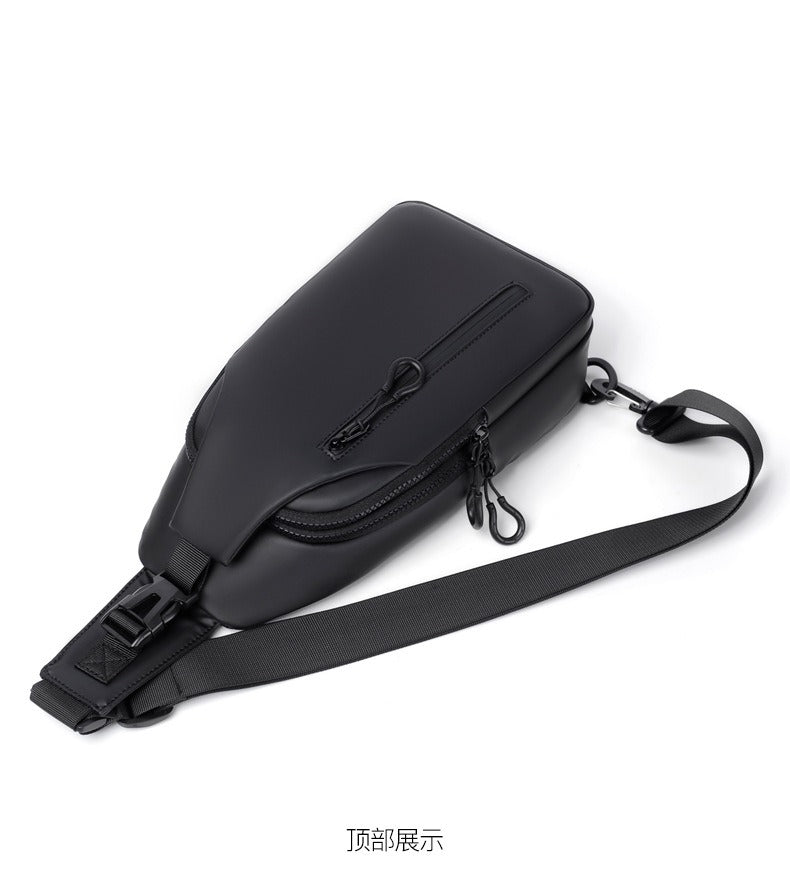 OMASKA Men’s Crossbody Sling – Lightweight Oxford Chest Bag | 0126