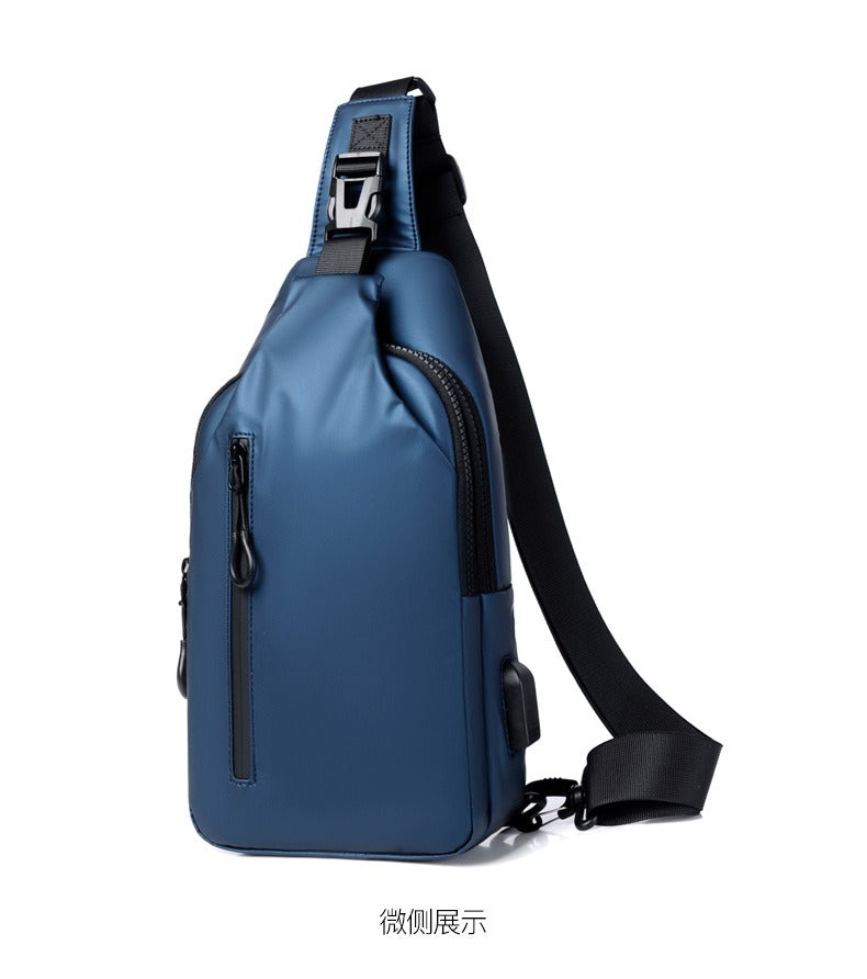 OMASKA Men’s Crossbody Sling – Lightweight Oxford Chest Bag | 0126