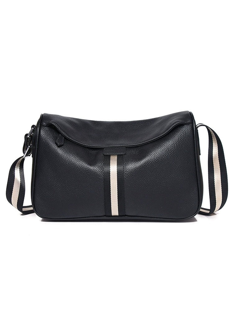 Cafen Kelvri Men’s Leather Shoulder Bag – Genuine Cowhide Crossbody Satchel UK | 88530-1