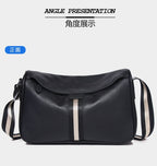 Cafen Kelvri Men’s Leather Shoulder Bag – Genuine Cowhide Crossbody Satchel UK | 88530-1