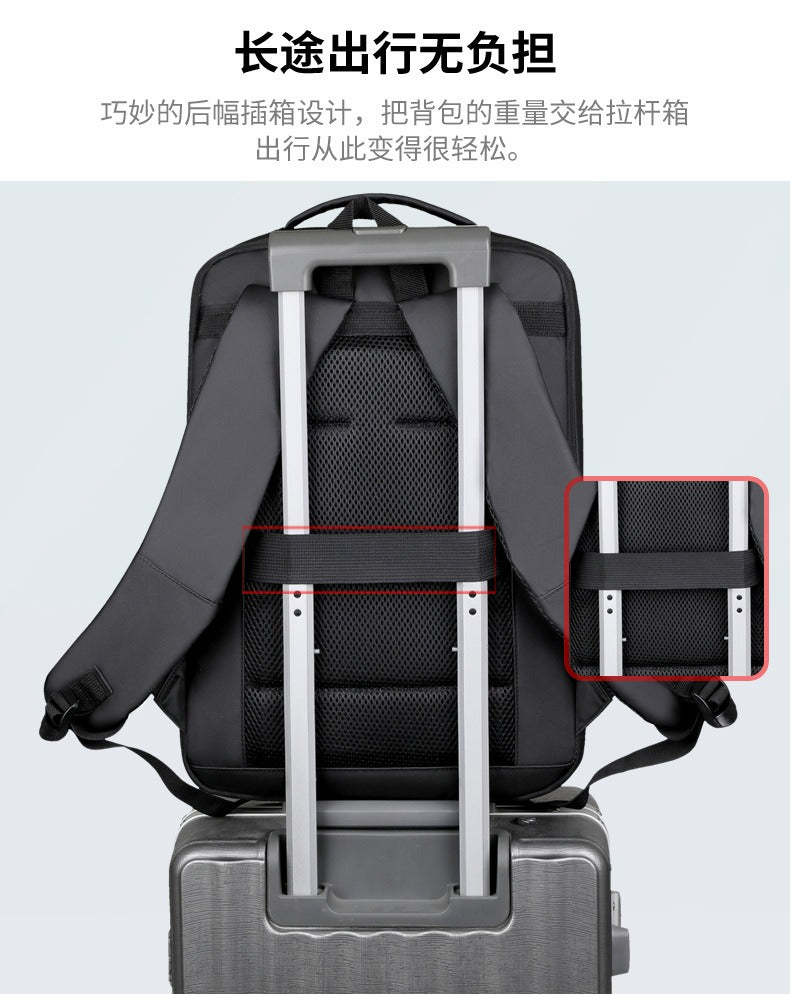 OMASKA 2218 Expandable Business Laptop Backpack – Waterproof 20–35L | 2218