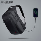 Kingsons Travel Laptop Backpack – USB Charging, Anti-Theft, Waterproof | 3140