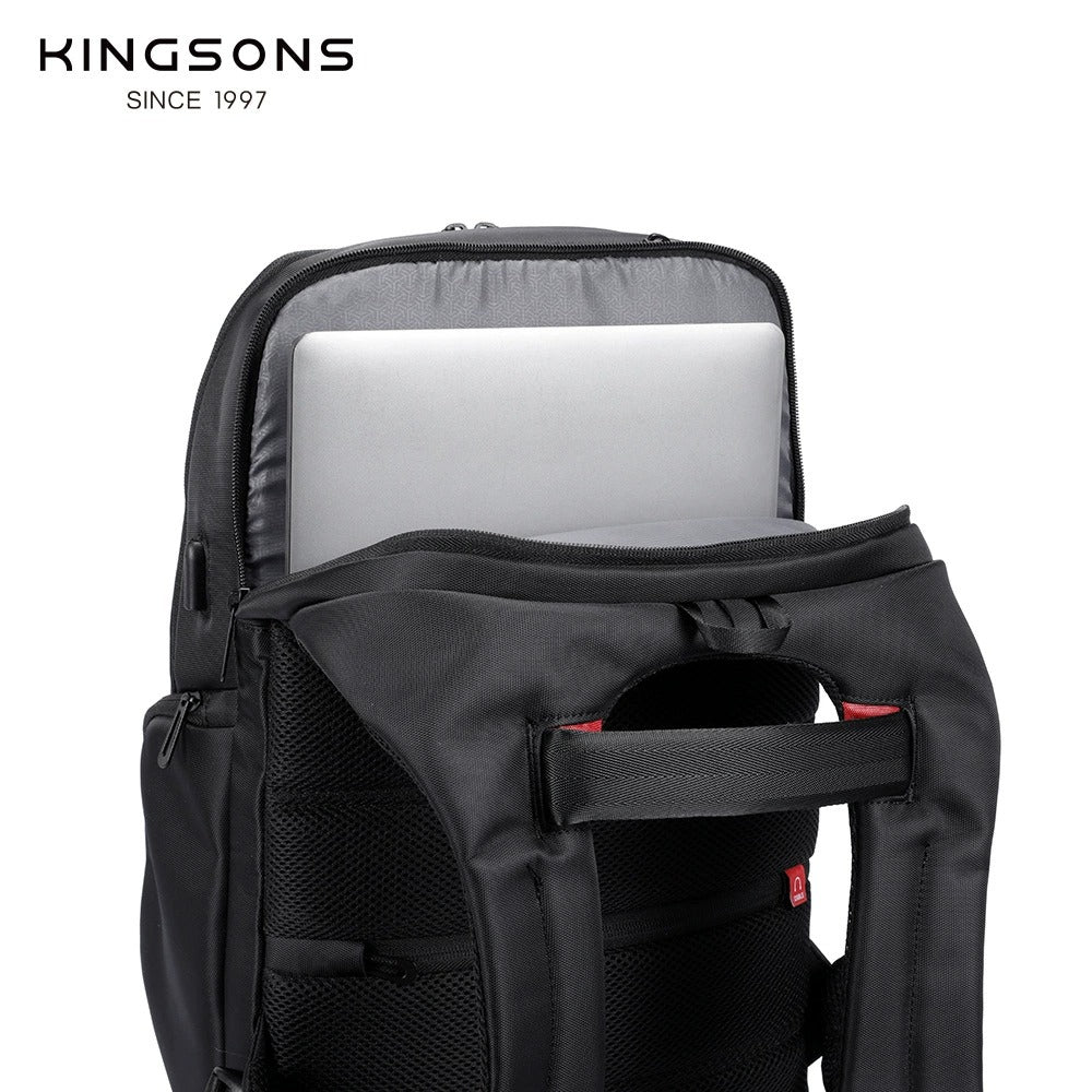 Kingsons Travel Laptop Backpack – USB Charging, Anti-Theft, Waterproof | 3140