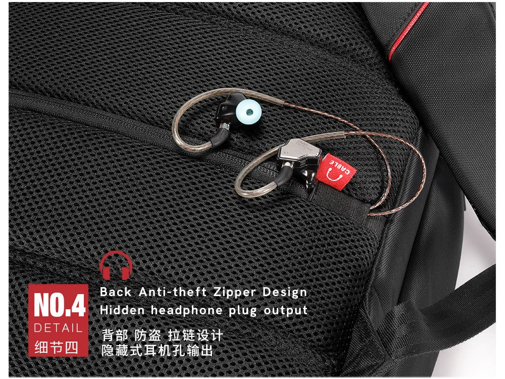 Kingsons Travel Laptop Backpack – USB Charging, Anti-Theft, Waterproof | 3140