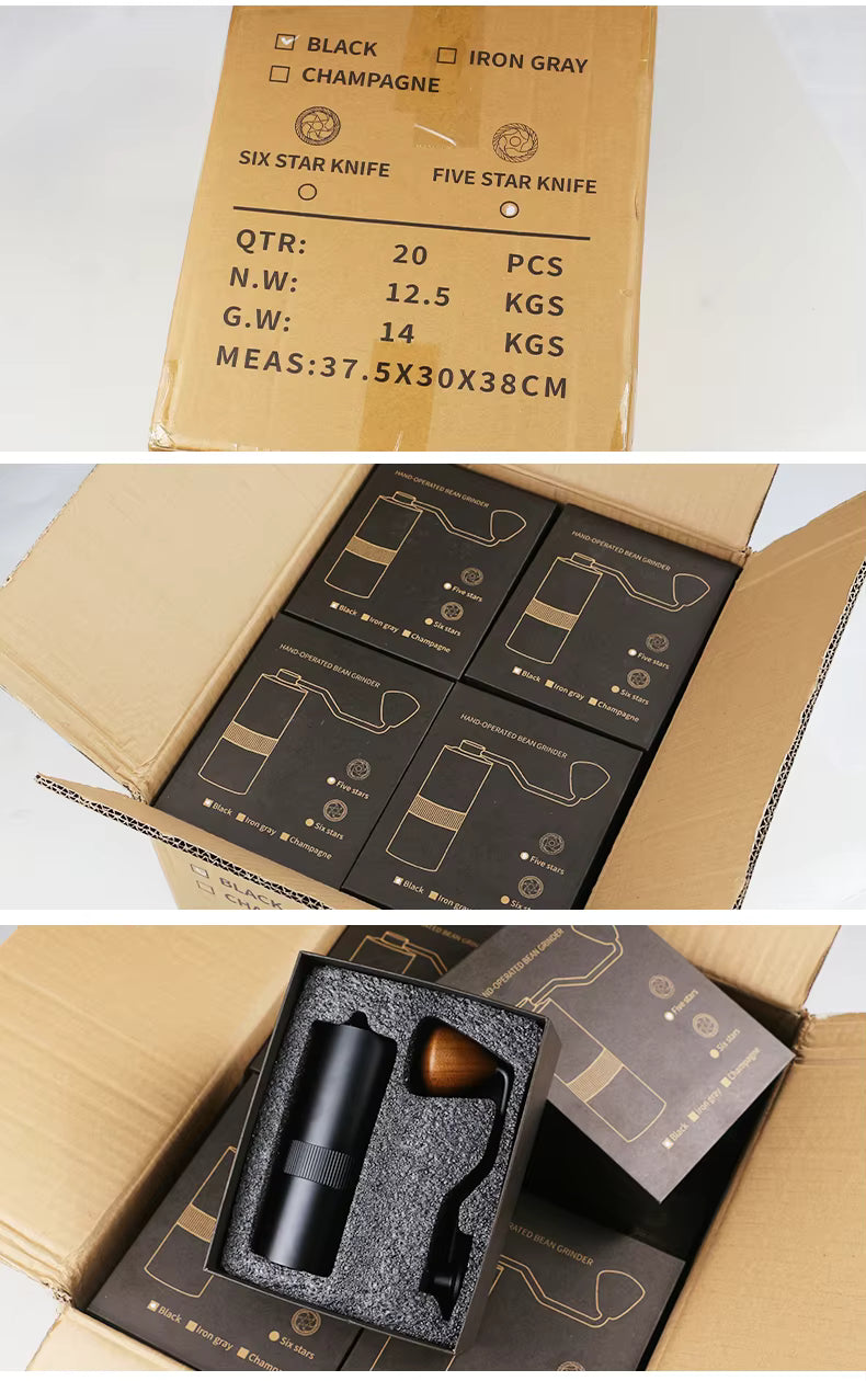 Premium Manual Coffee Grinder – 15g Portable Hand-Crank Burr Mill Gift Set | 15G-NB2024