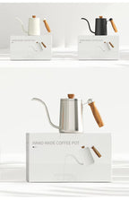 Stainless Steel Pour Over Kettle – 600ml with Wooden Handle, Perfect Kettle for Brewing Coffee UK | NB-ZT2020