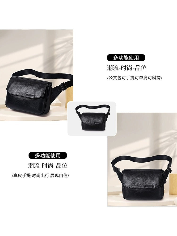 Cafen Kelvri Men’s Premium Leather  bag bum – Genuine Cowhide Crossbody Sling & Waist Pack UK | 88571A