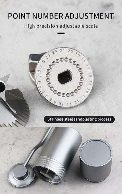 Premium Manual Coffee Grinder – 15g Portable Hand-Crank Burr Mill Gift Set | 15G-NB2024