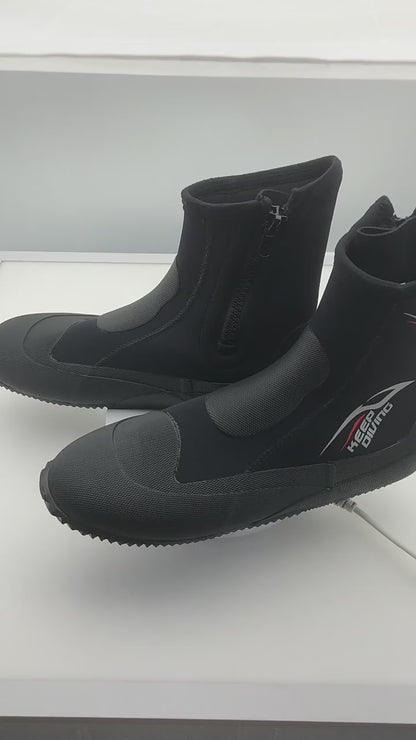 KEEP DIVING 5mm Neoprene Dive Boots | High-Elasticity Vulcanized Water Shoes for Diving & Fishing | Thermal Slip-On Boots | DB-151