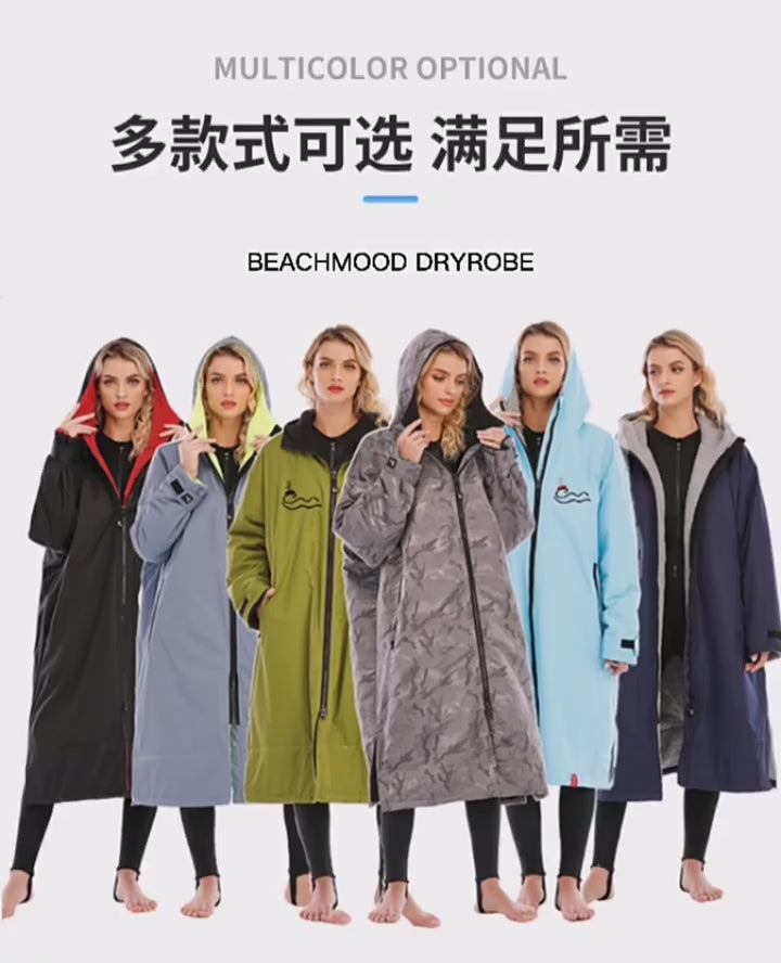 Regatta Dry Robe – Unisex Camo Waterproof Changing Robe | All-Season Windproof Swim Parka with Towel Lining | SPFF889