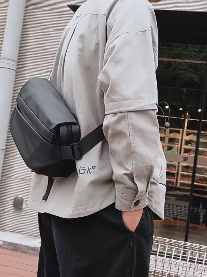 OMASKA Men’s Chest Bag – Expandable 6L Crossbody Sling | 5166